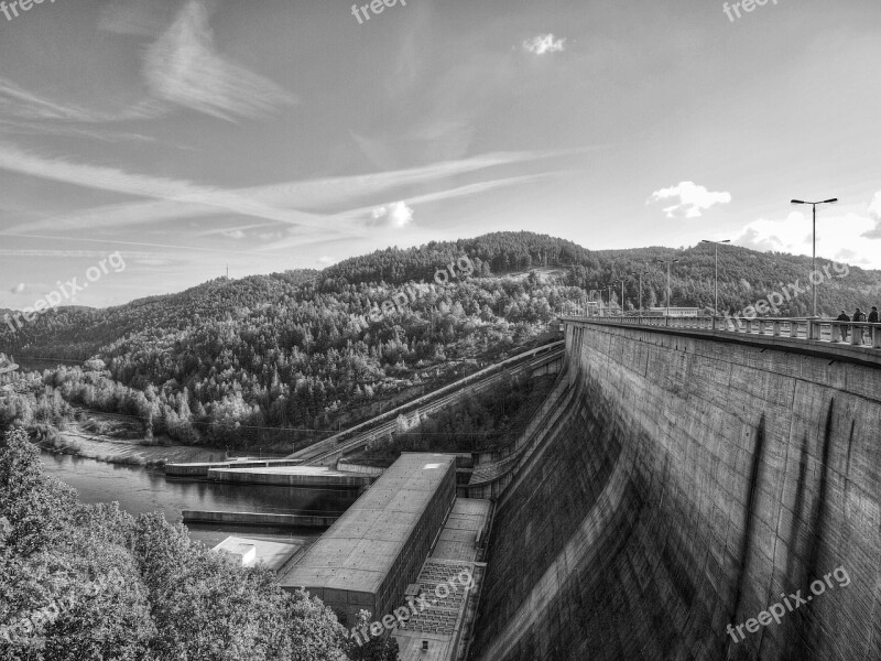 Dam Orlik The Sky Water Power Plant