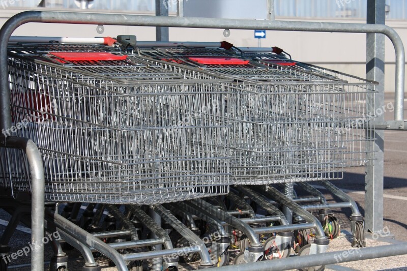 Supermarket Trolleys Shopping Trolleys Carts Supermarket Free Photos