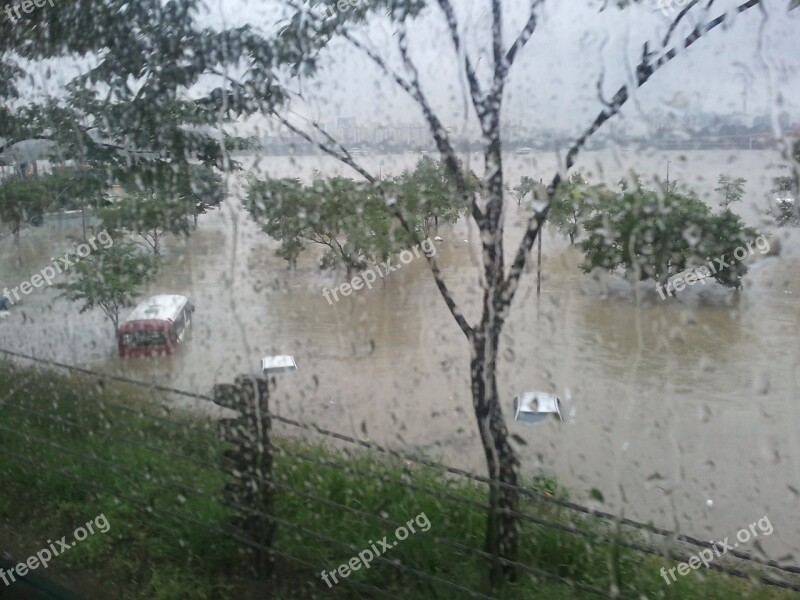 Flooding Hangang Park Non Free Photos