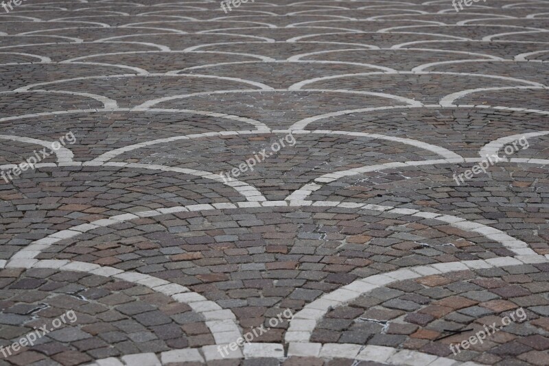 Piazza Mosaic Floor Lombardy Italy