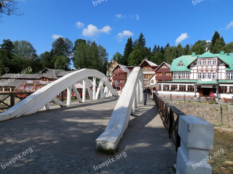 Bridge The Giant Mountains Spindleruv Mlyn Building Summer