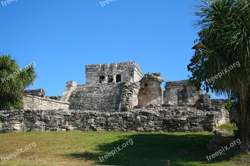 Old Building Yucatan Mexico Peninsula History