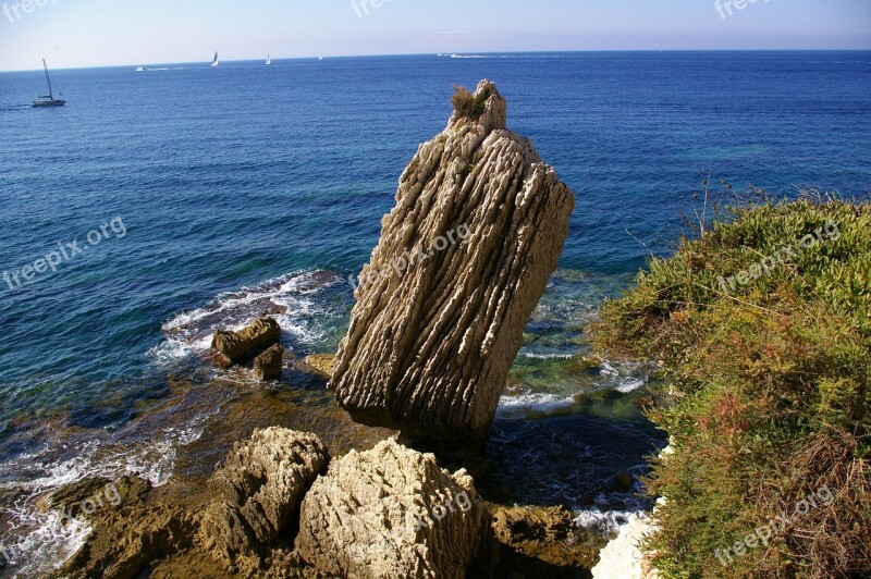 Corsican Rock Sea Landscape Nature