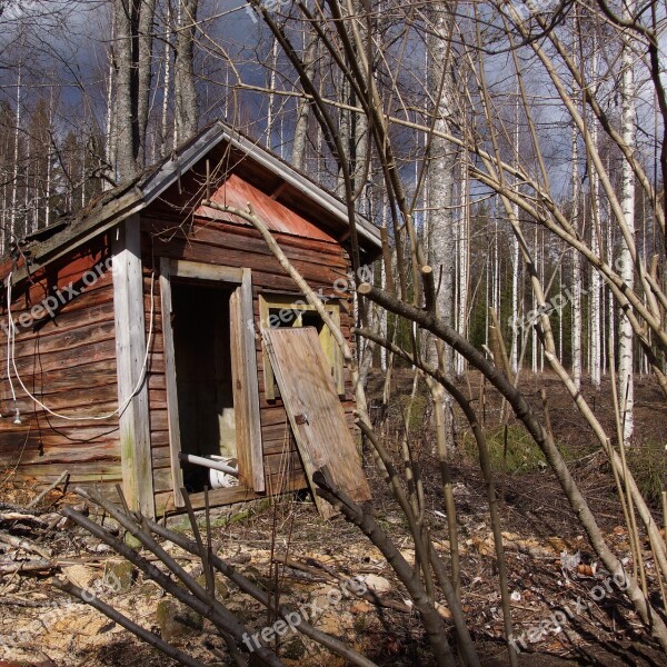 Abandoned House Sauna Building Shed