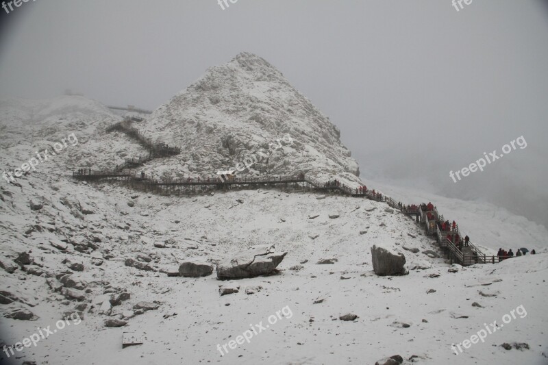 Snow Snow Mountain Winter Free Photos