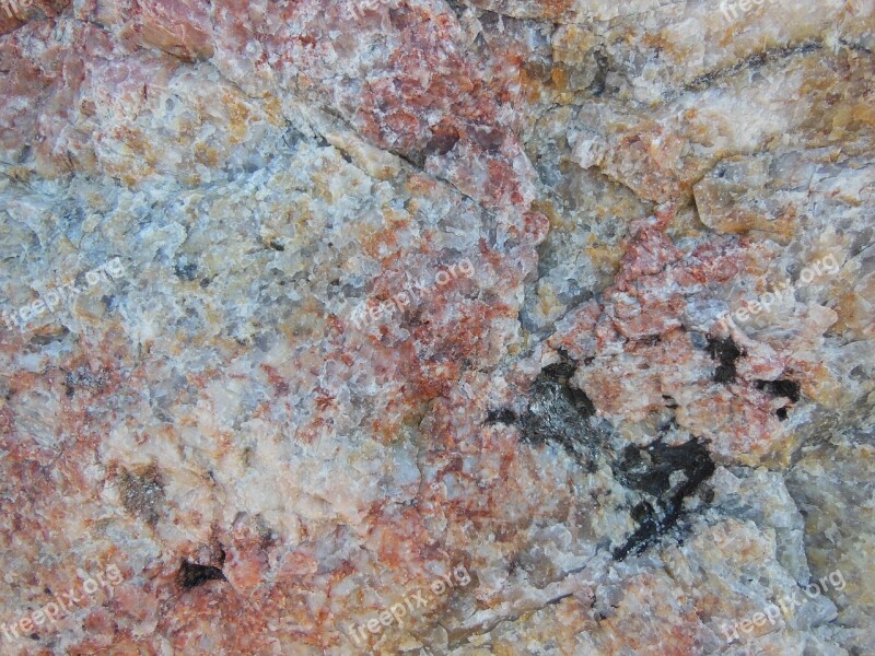 Structure Stone Surface Granite Minerals