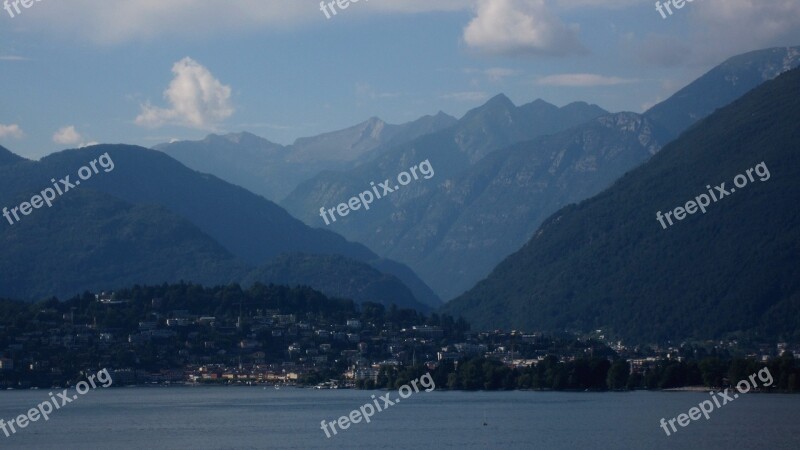 Ascona Switzerland Lake Mountains Valleys