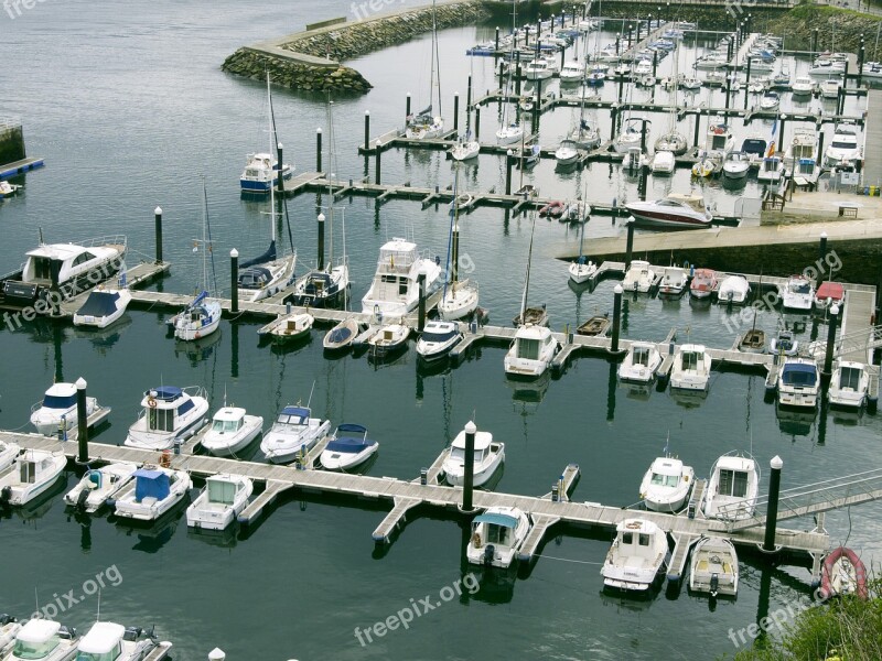 Port Boats Ribadeo Spring Free Photos