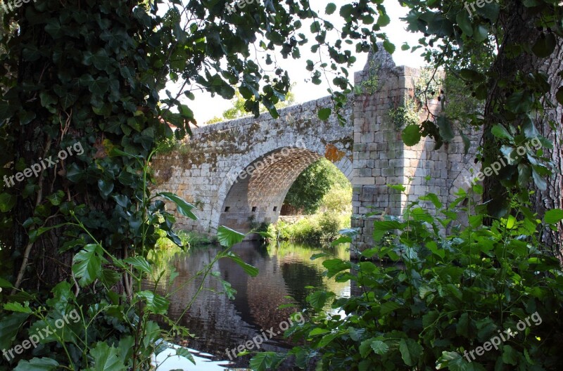 Bridge Landscape River Weed Free Photos