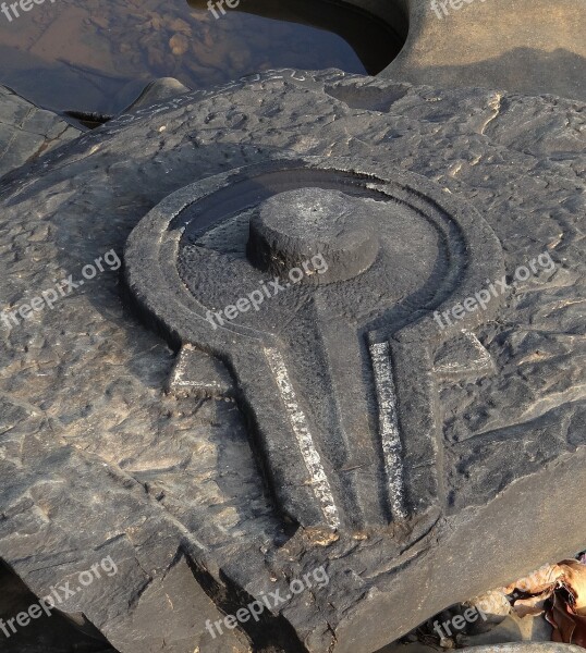 Sahasralinga Stone Sculptures River Bed Shalmala