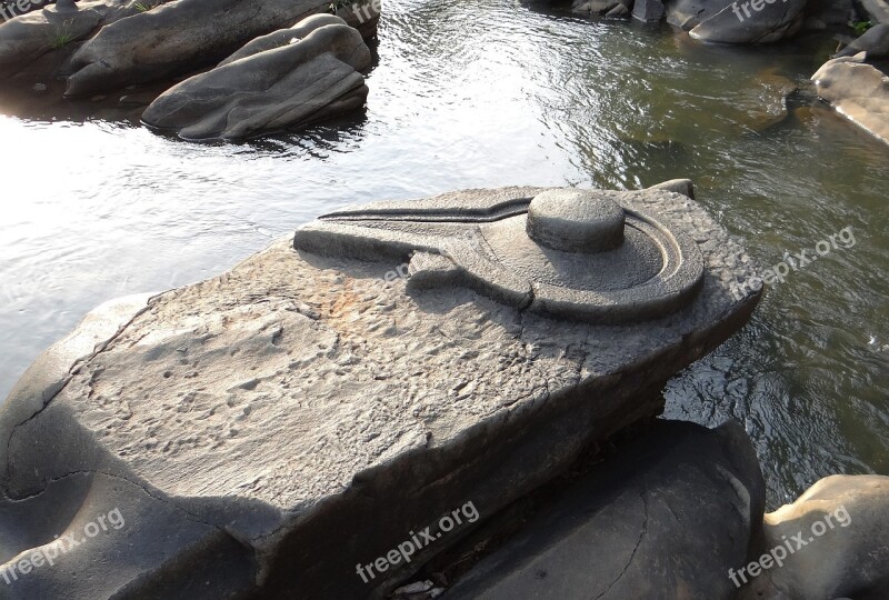 Sahasralinga Stone Sculptures River Bed Shalmala