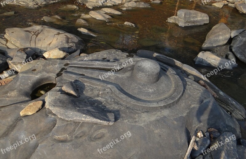 Sahasralinga Stone Sculptures River Bed Shalmala