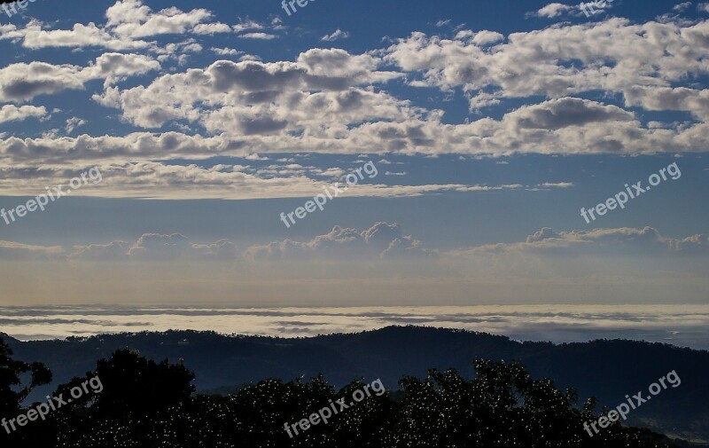 Sky Clouds Blue White Gold Coast