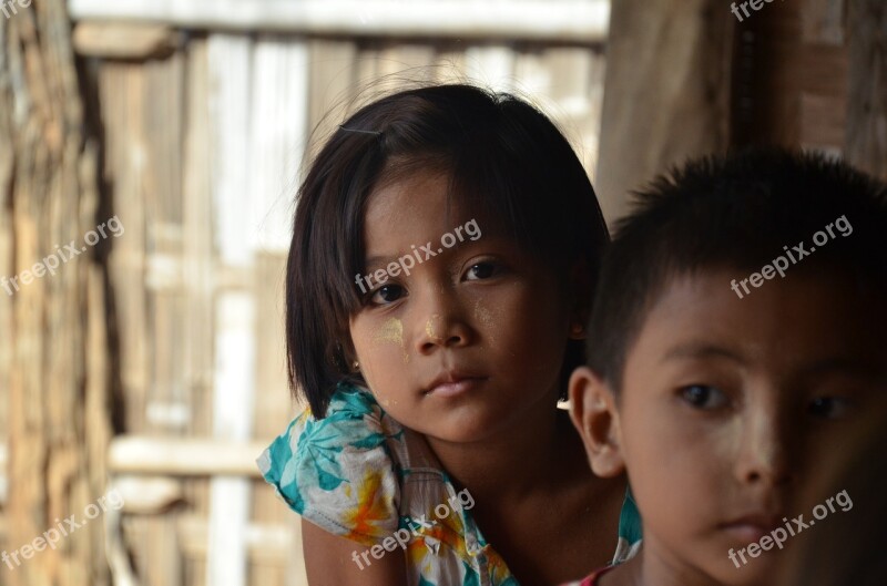 Children Myanmar Burma Free Photos