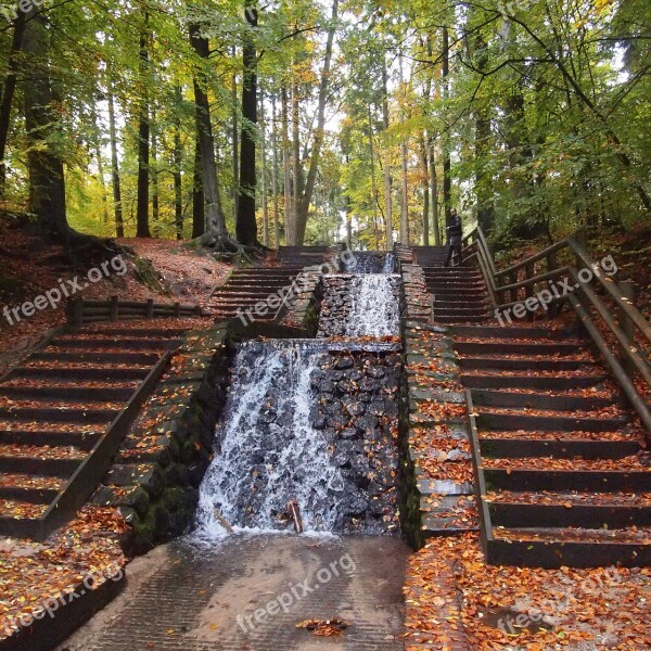 Waterfall Water Natural Water Landscape Flow