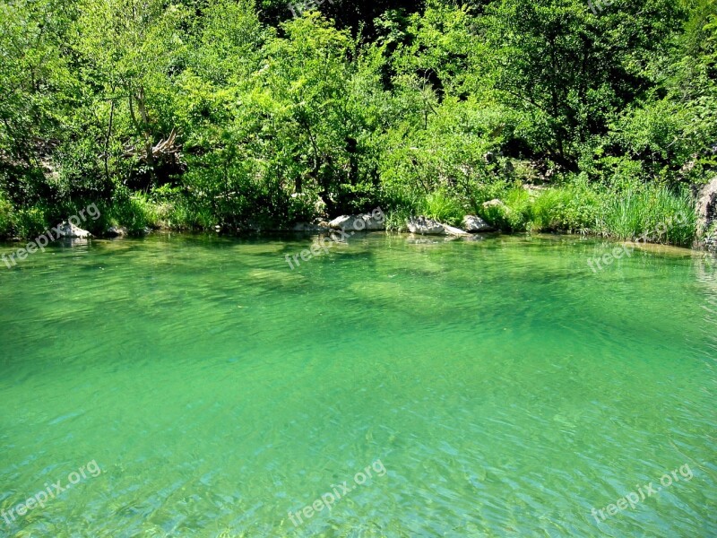 Water River Lake Green Door Gravel