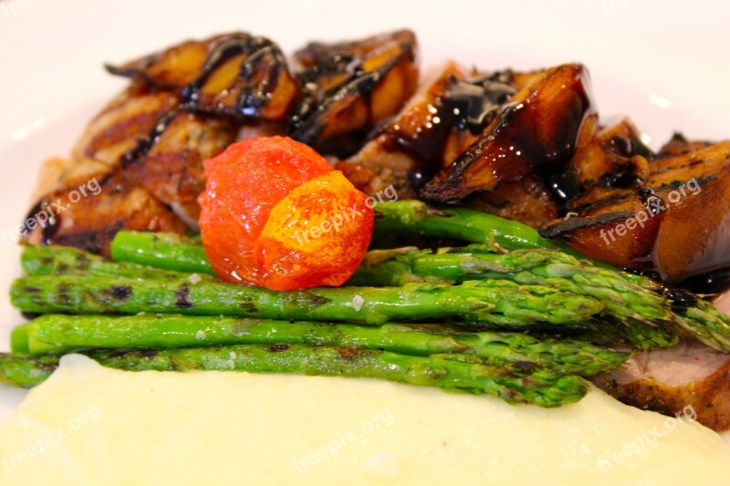 Asparagus Food Restaurant Meal Free Photos