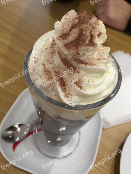 Coffee Dessert Whipped Cream Caffeine The Variety Of Coffee