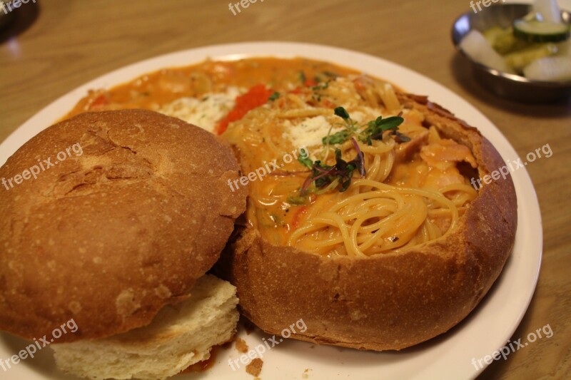 Food Pasta Restaurant Bread Free Photos