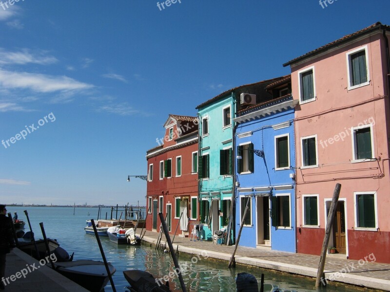 Burano Venice Architecture Colors Free Photos