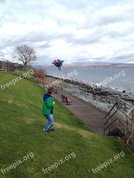 Kite Outside Seaside Beach Fly