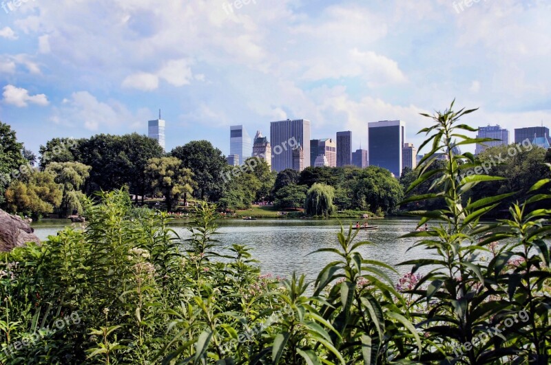 New York Manhattan America Central Park Skyline