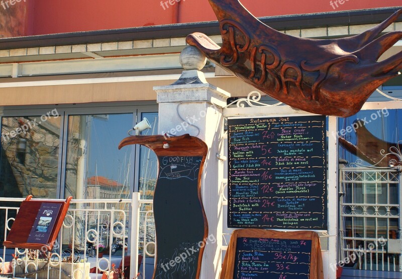 Restaurant Premises Signboard Advertising Menu