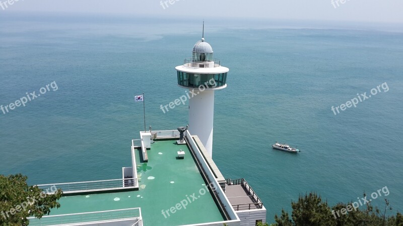 Lighthouse Sea Busan Free Photos