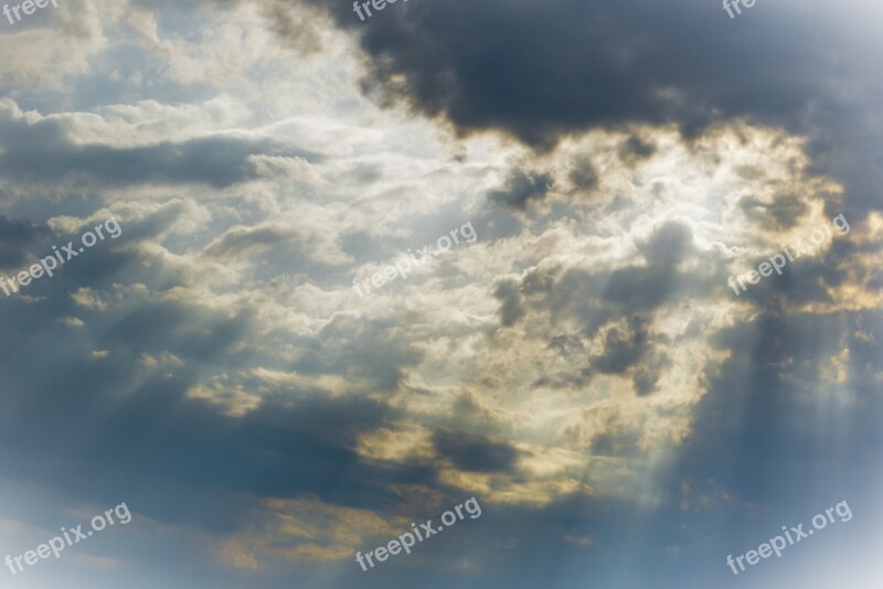 Heaven The Clouds Nature Sunshine Free Photos