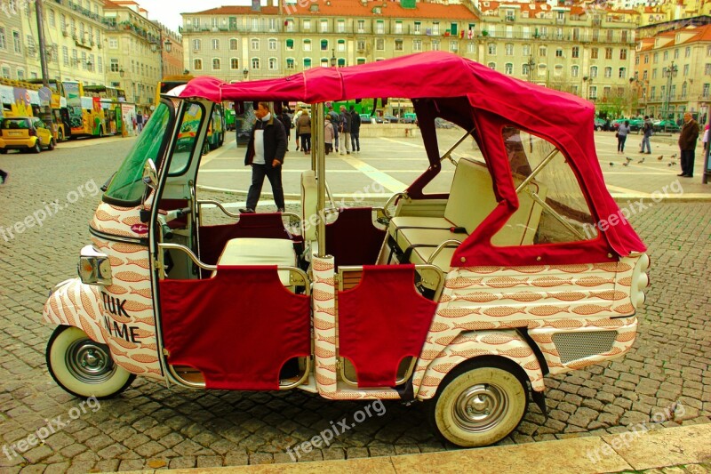 Machine Tourism Portugal Lisbon Tourist Car