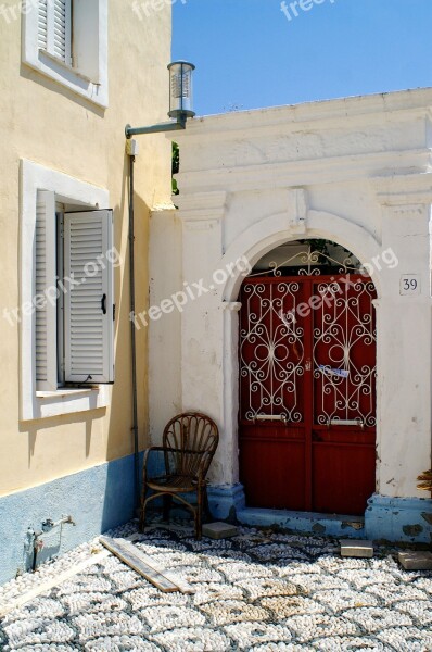 Greece Rhodes Backyard Door Wall