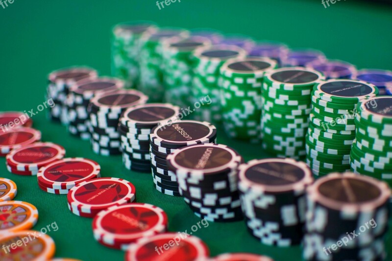 Poker Gamble Chips Gaming Roulette