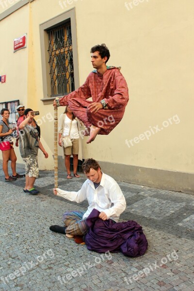 Street Artists Magician Artists Downtown Prague