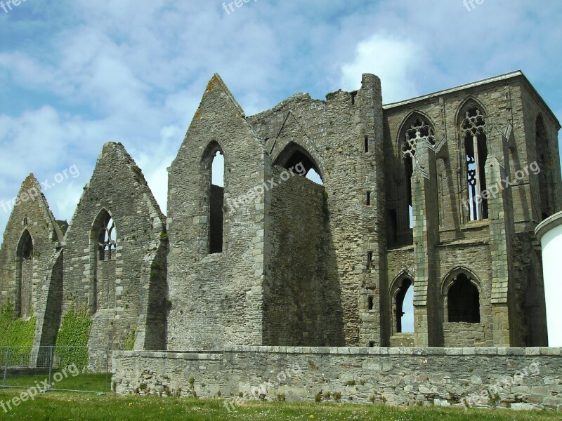 Monastery Ruin Brittany Free Photos