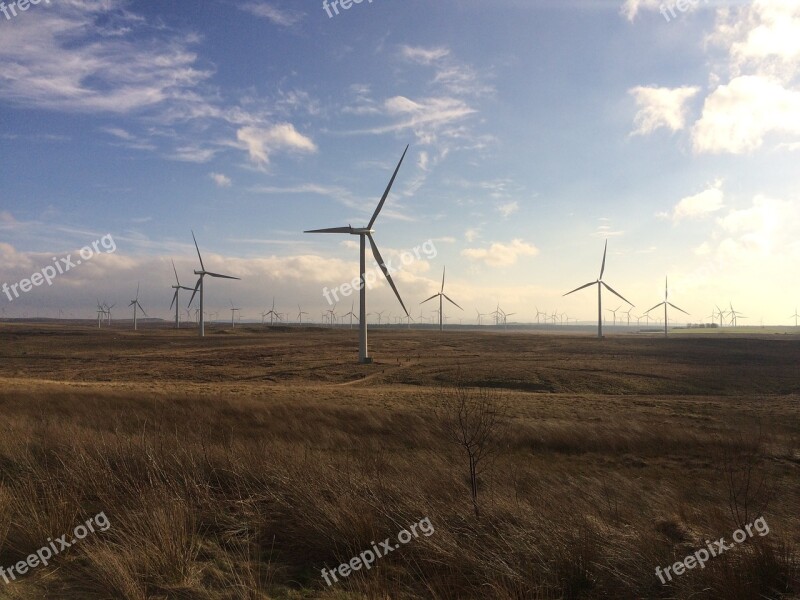 Wind Farm Whitelee Renewable Energy Renewables Energy