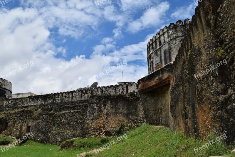 Ottoman Fortress Historical Monument Zanzibar Free Photos