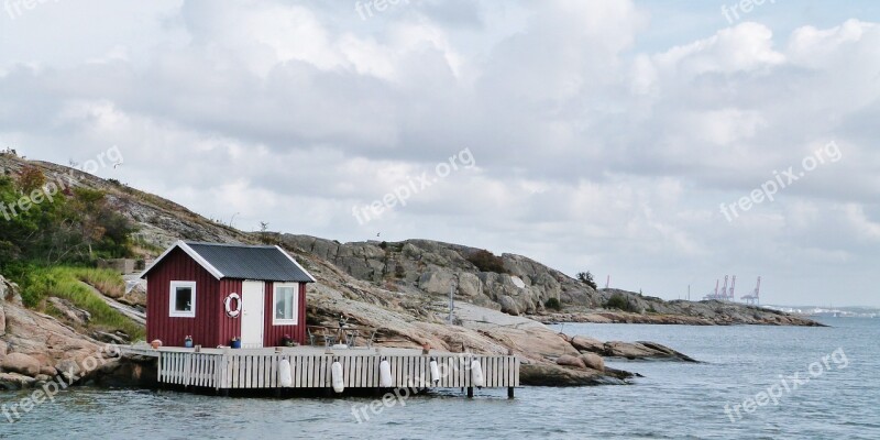 Archipelago Sea Coast Boat House Sweden