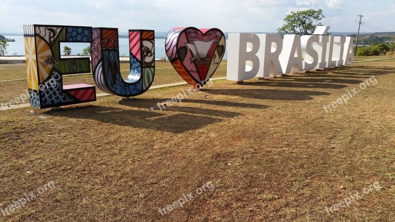 Letters I Love Brasilia Declaration Of Love Don Bosco Chapel Free Photos