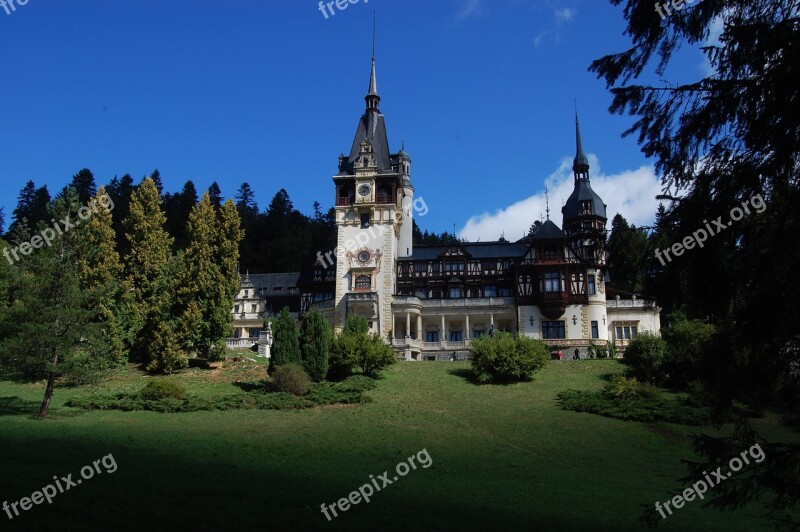 Castle Peles Architecture Sinaia Romania