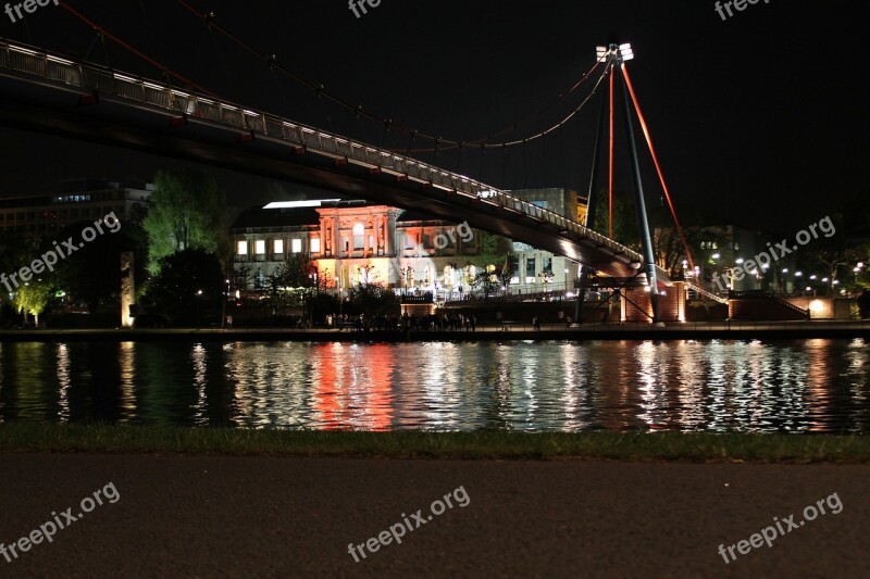 Main Frankfurt Staedel Bridge Pedestrian Bridge