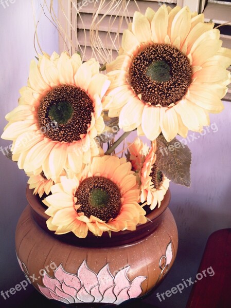 Sunflower Flowers Artificial Flower Petals