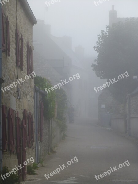 Brittany Fog Autumn Road Haze