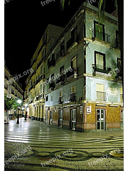 Cadiz Night Plaza Free Photos