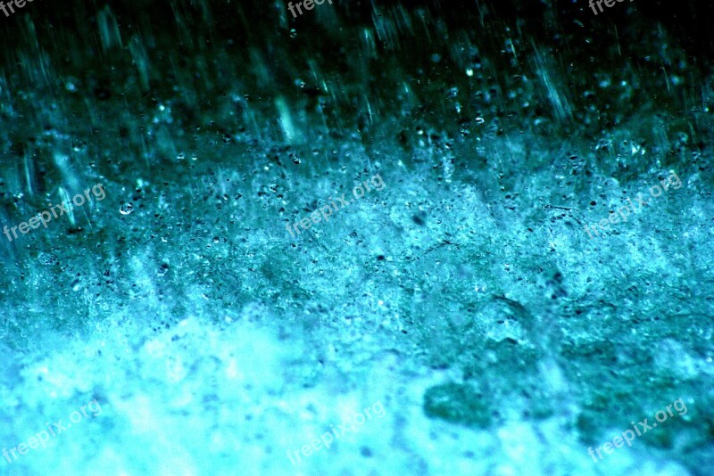 Water Bubbly Blue Abstract White Water