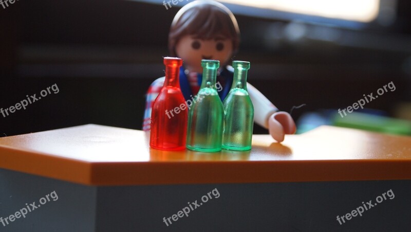 Playmobil Stick Man Bottles Counter Sell