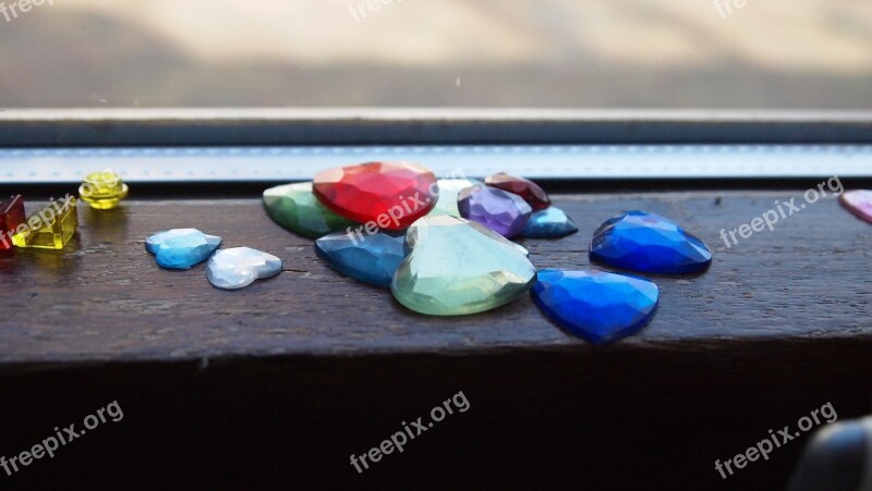 Gemstones Sorting Window Sill Colors Free Photos