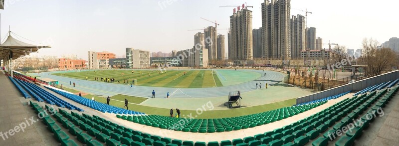 Stadium Athletic Track Football Basketball Bleachers