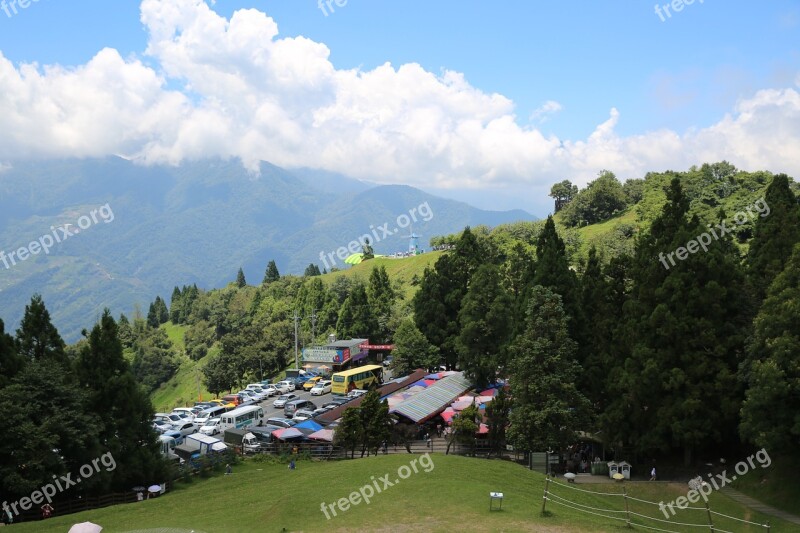 The Mountains Taiwan Green Border Green Grass Free Photos