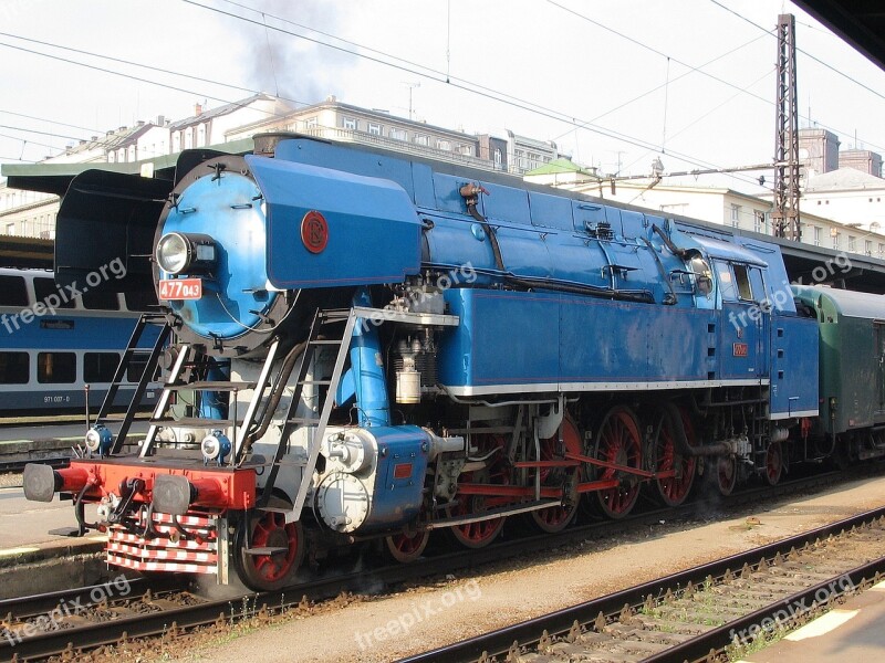 Steam Locomotive Railway Railroad Engine Train