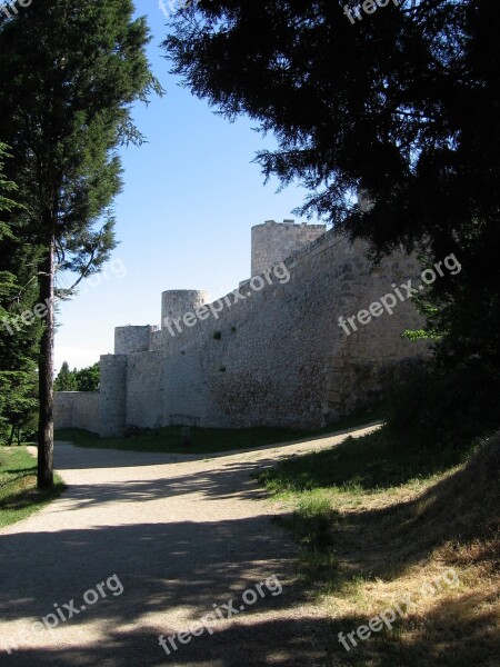 Castle Wall Castle Burgos Spain Free Photos